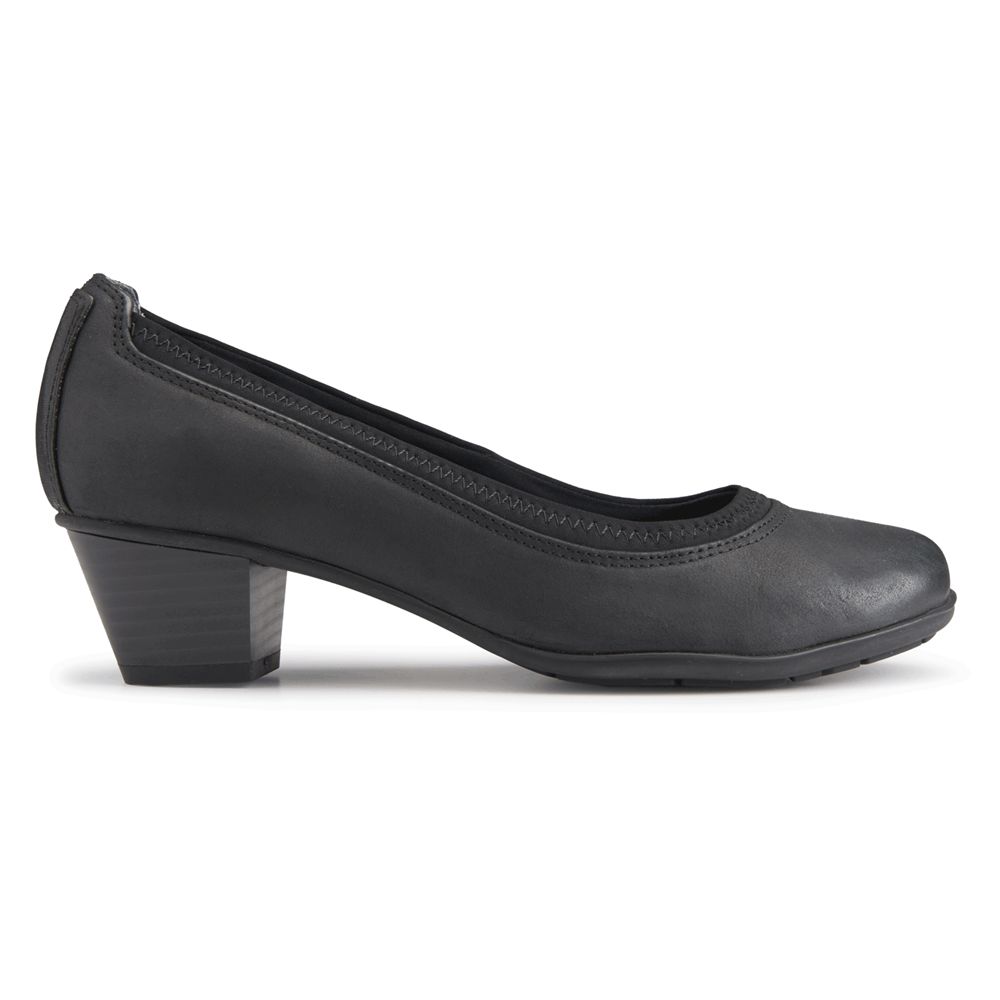 Rockport Women's Amy Heel Pumps - Black - USA (0485DOGXL)